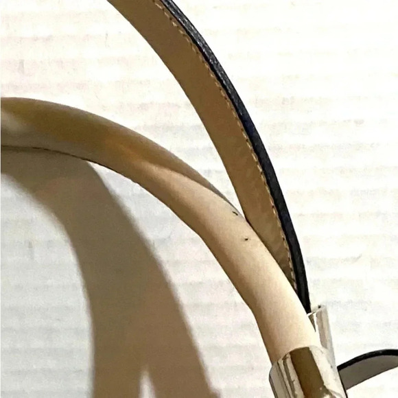 Nicoli Cream leather satchel handbag - Picture 9 of 9